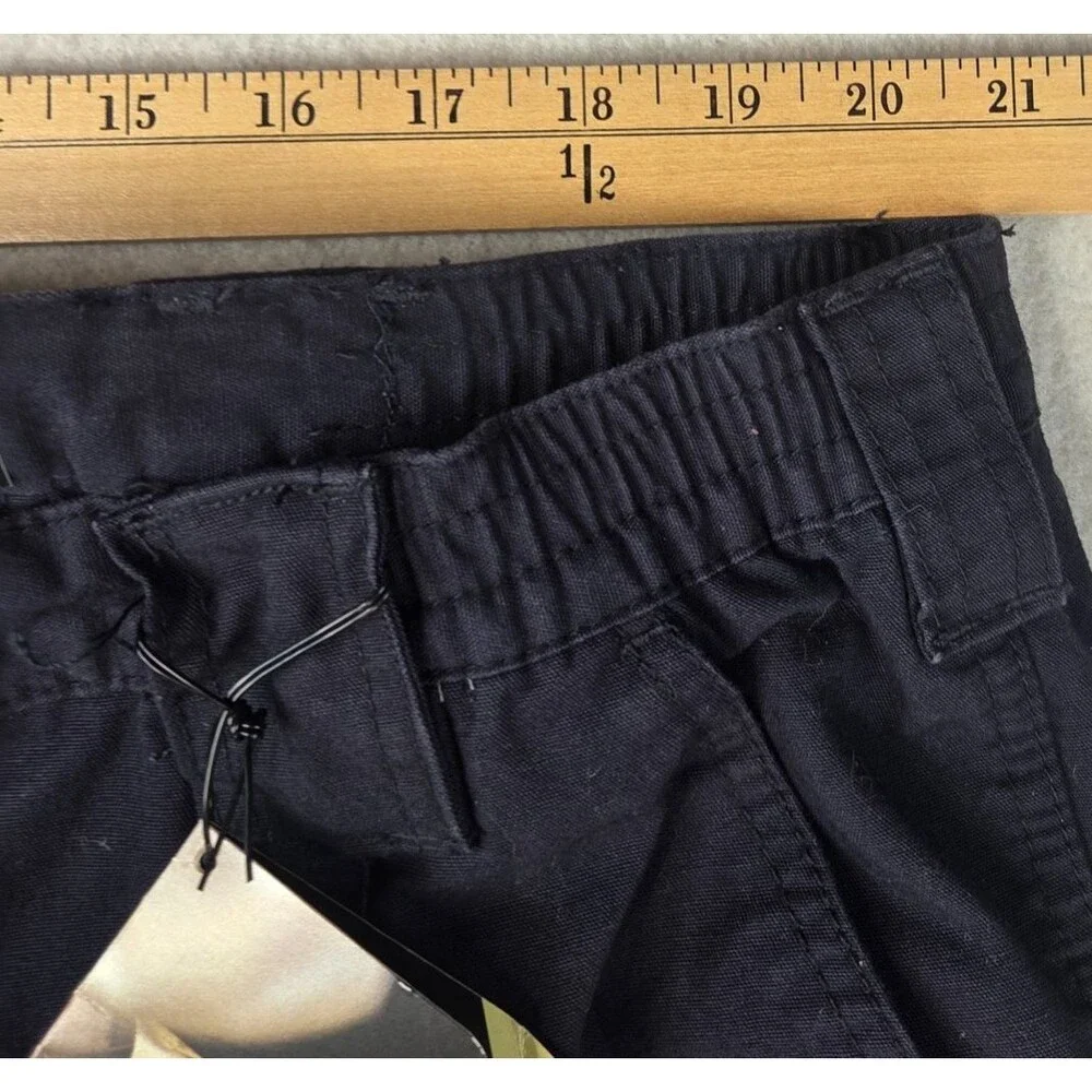 5.11 Tactical Series Cargo Pants Navy Blue Waist 46 Unhemmed Cotton Canvas NWT